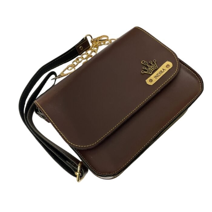 Customized Sling Bag for Women (Brown ) - Image 6