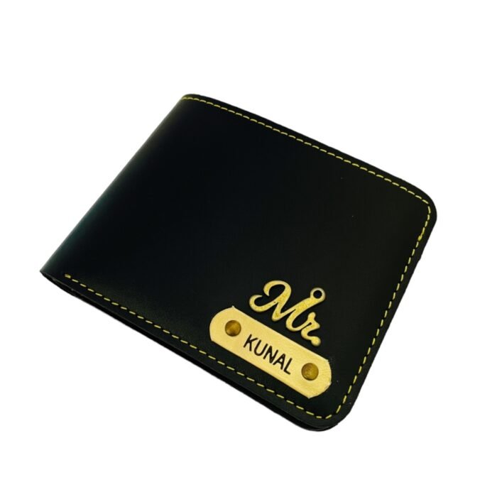 Customized Men's Wallet with Picture Slot (Black) - Image 6