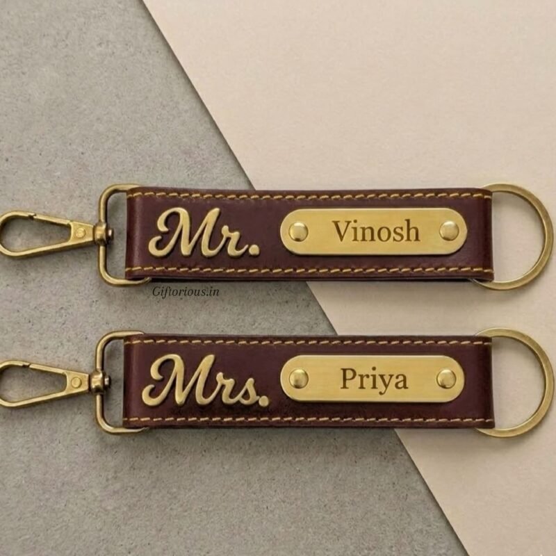 Personalized keychains for couples