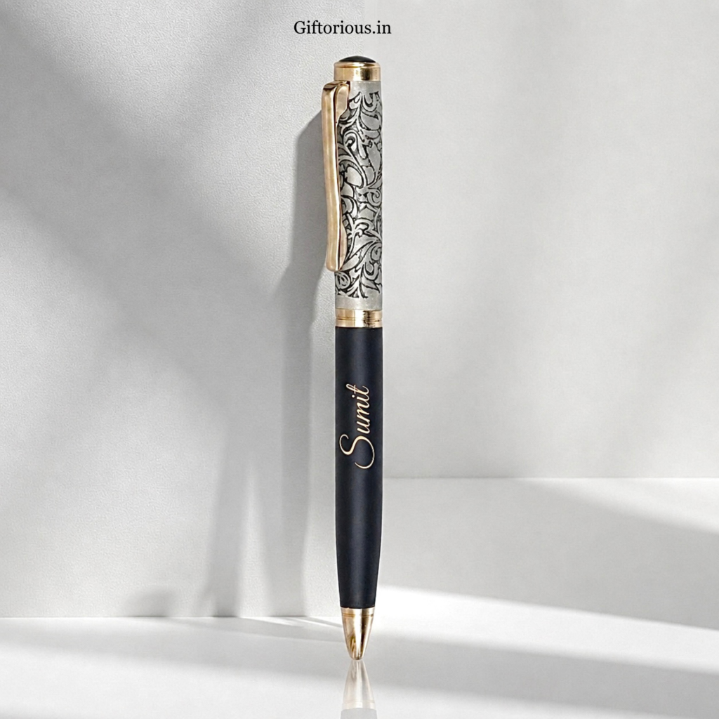Giftorious Premium Customize Pen With Name | Blue Ink Personalized Gifts For Men And Women | Ideal For Birthday, Anniversary, Corporate Office Gifting, Employees
